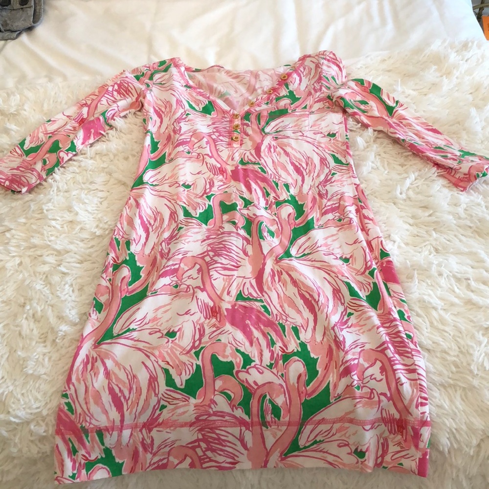 Lilly Pulitzer flamingo dress